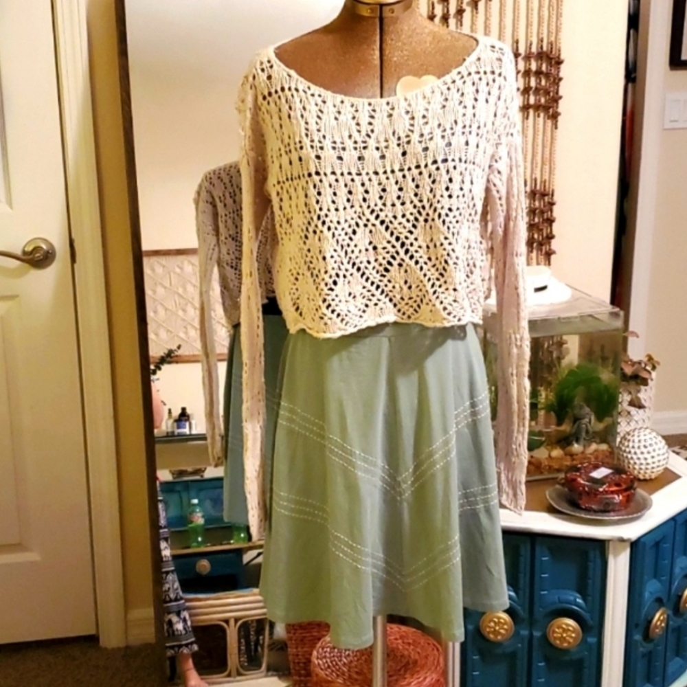 Abercrombie and Fitch Crochet Crop Top